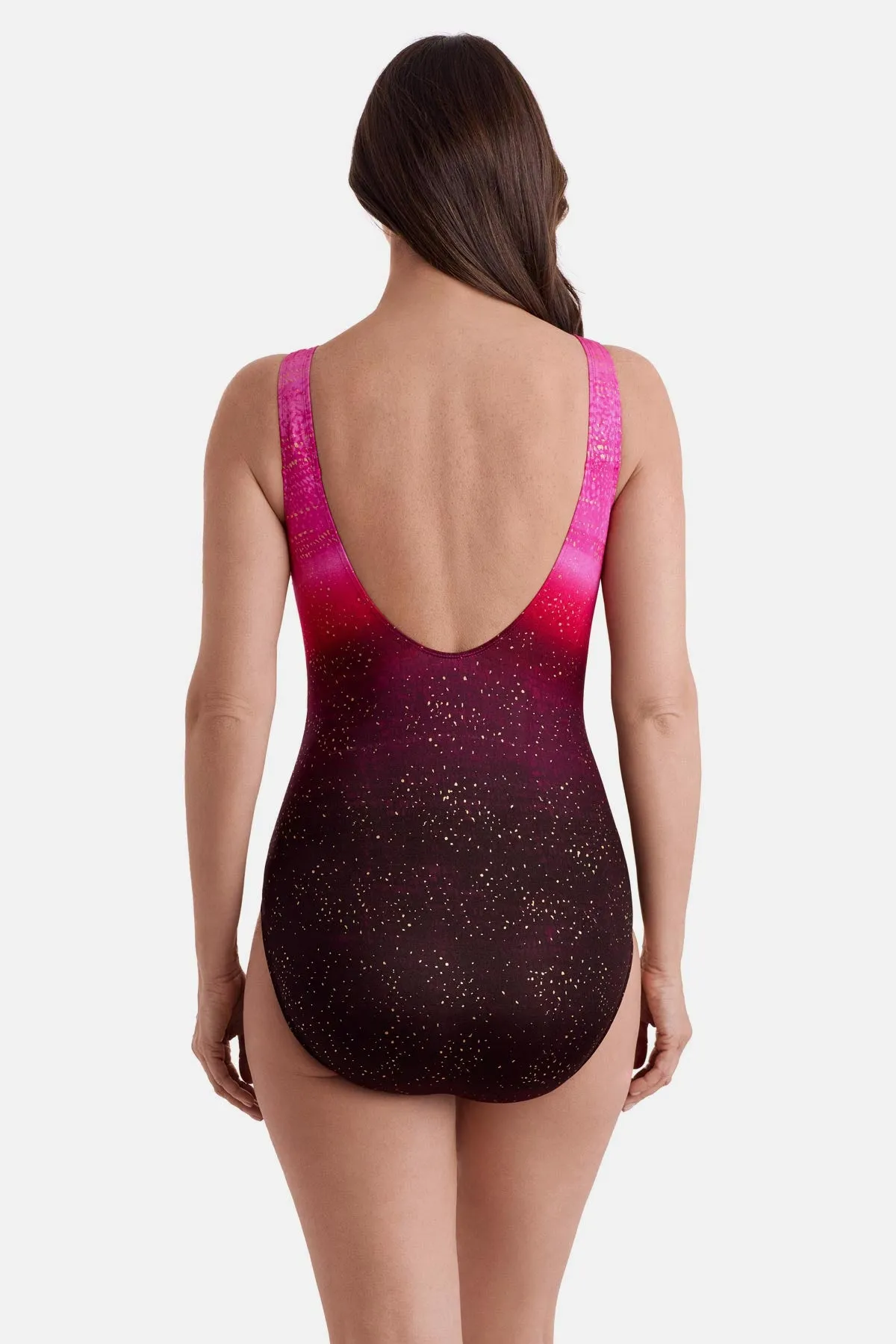 Long Torso Scoopback Highneck One Piece - Sea Mist sold by Longitude product image thumbnail 3