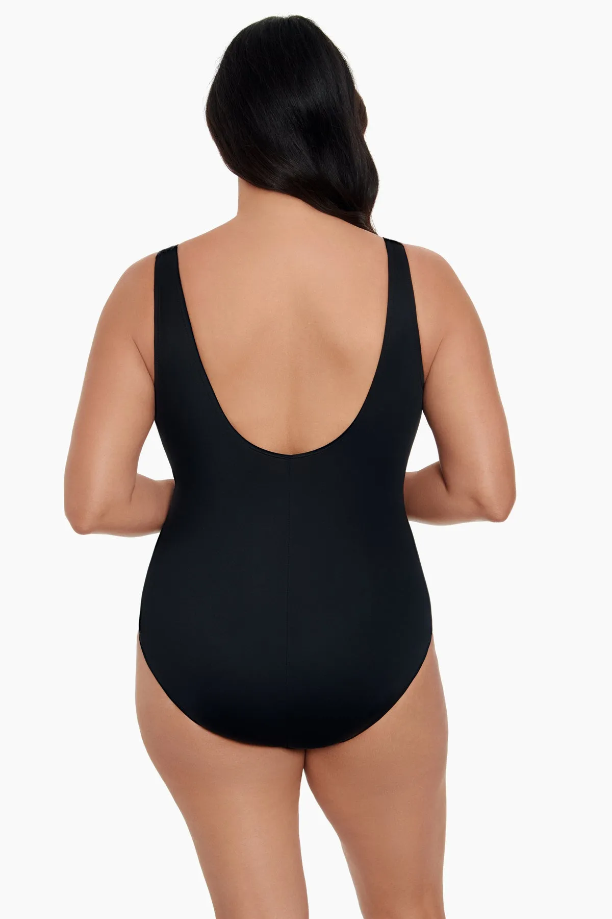 Colorblock Long Torso Piped Fan Tank One Piece - Multi sold by Longitude product image thumbnail 3