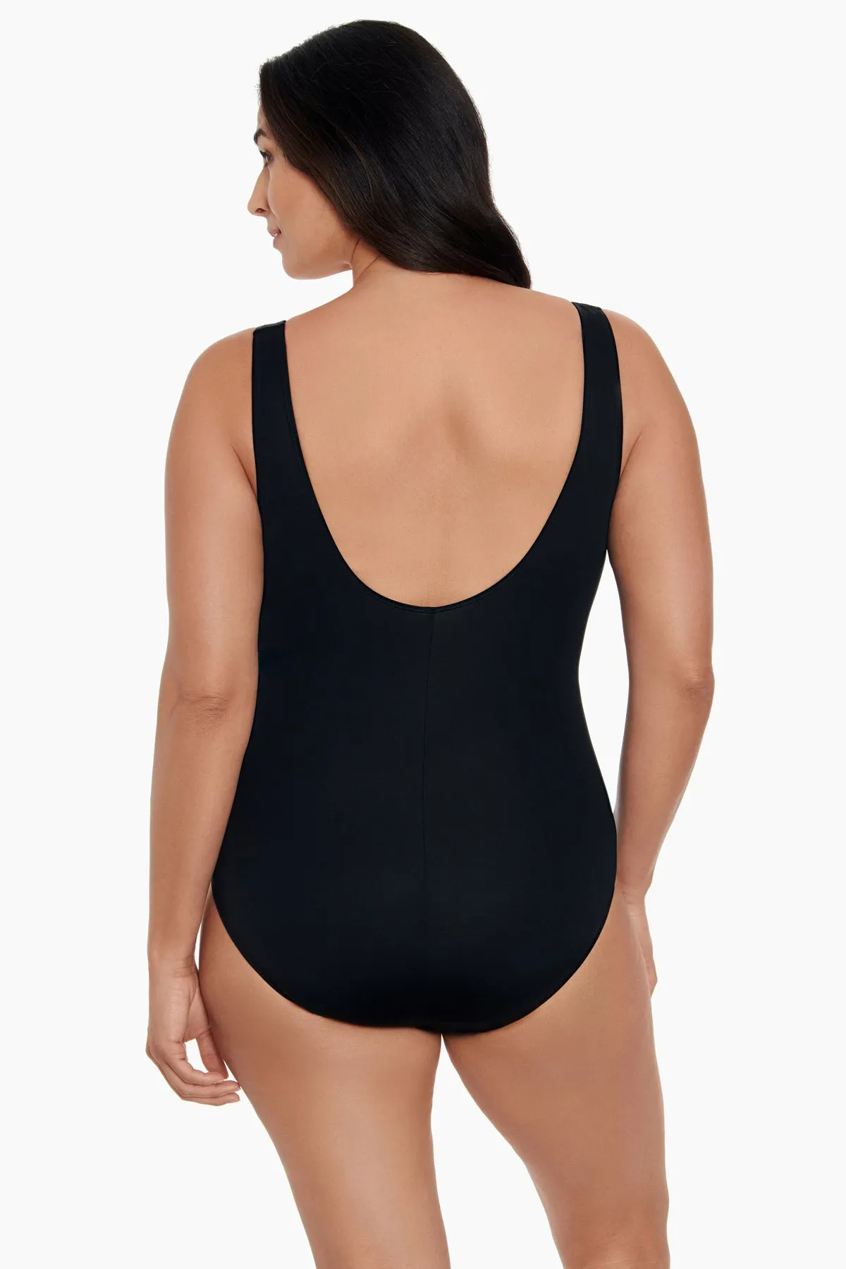 Colorblock Long Torso Piped Fan Tank One Piece - Blue sold by Longitude product image thumbnail 3