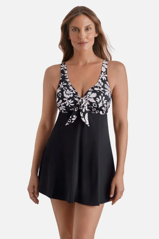 Bow Front Swim Dress - Palm Royale sold by Longitude
