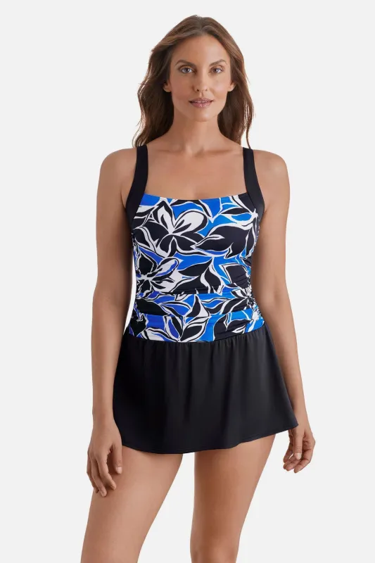 Square Neck Skater Dress - Groove Thang made by Longitude