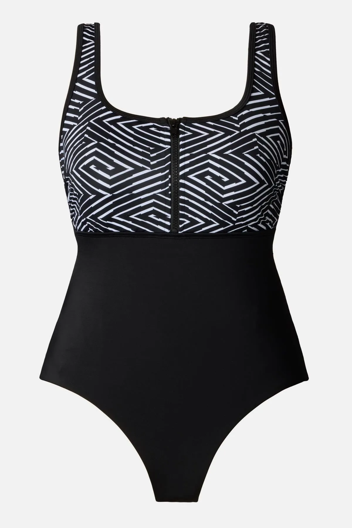 Scoopneck Zipper Tank One Piece - In Graphic Detail sold by Longitude product image thumbnail 4