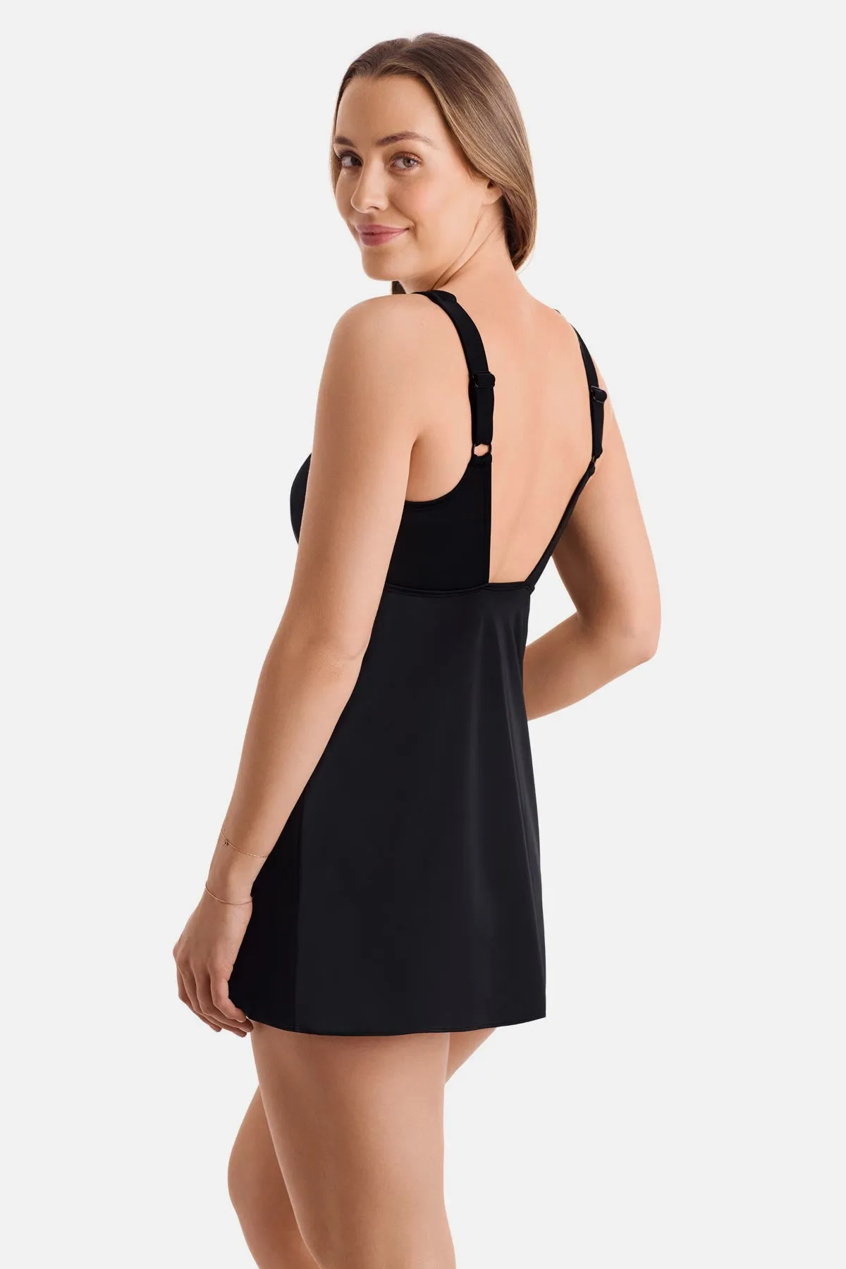 Sport Swim Dress - Black/White sold by Longitude product image thumbnail 3