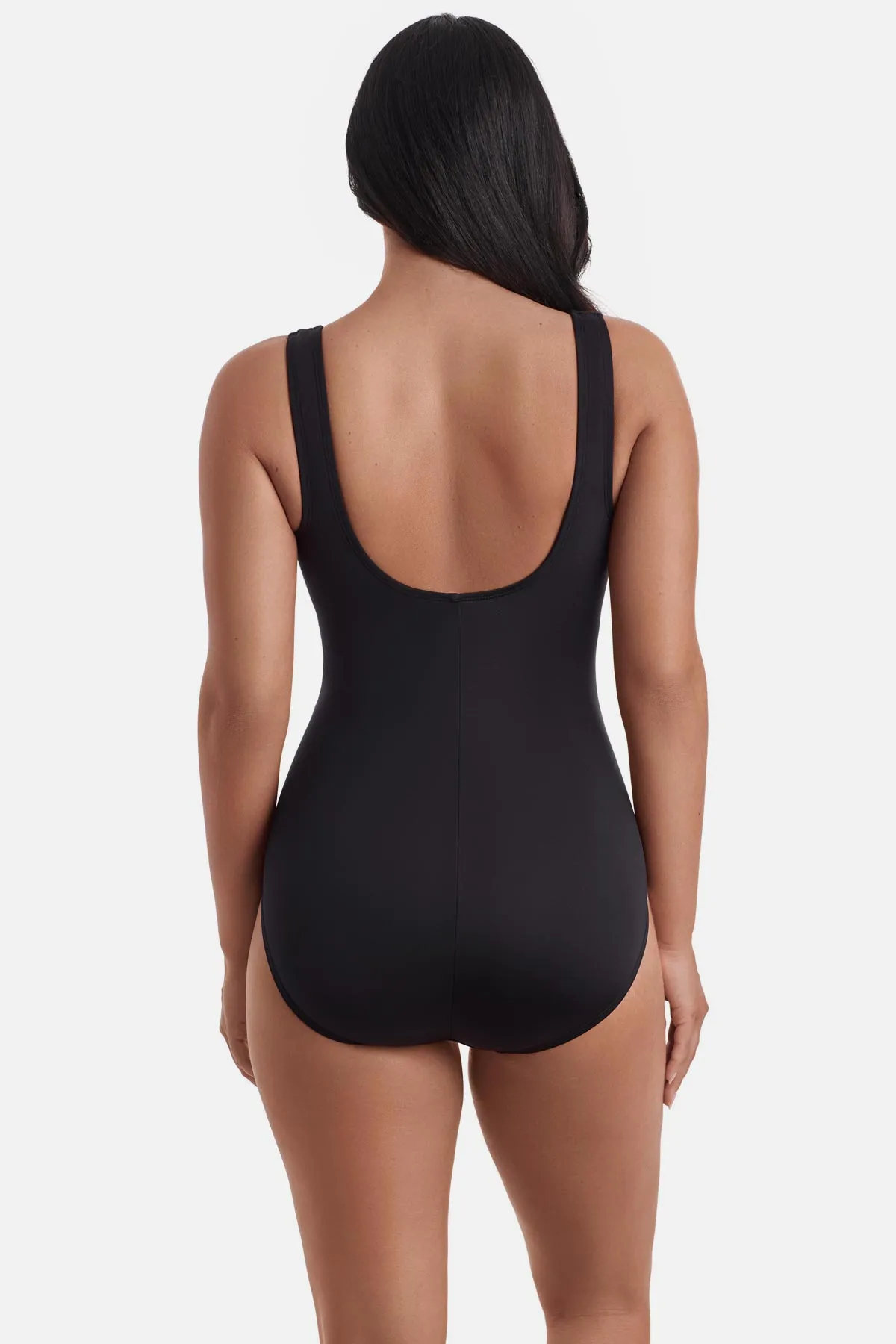 Squareneck Illusion Tank One Piece - Electrifying Blue sold by Longitude product image thumbnail 4