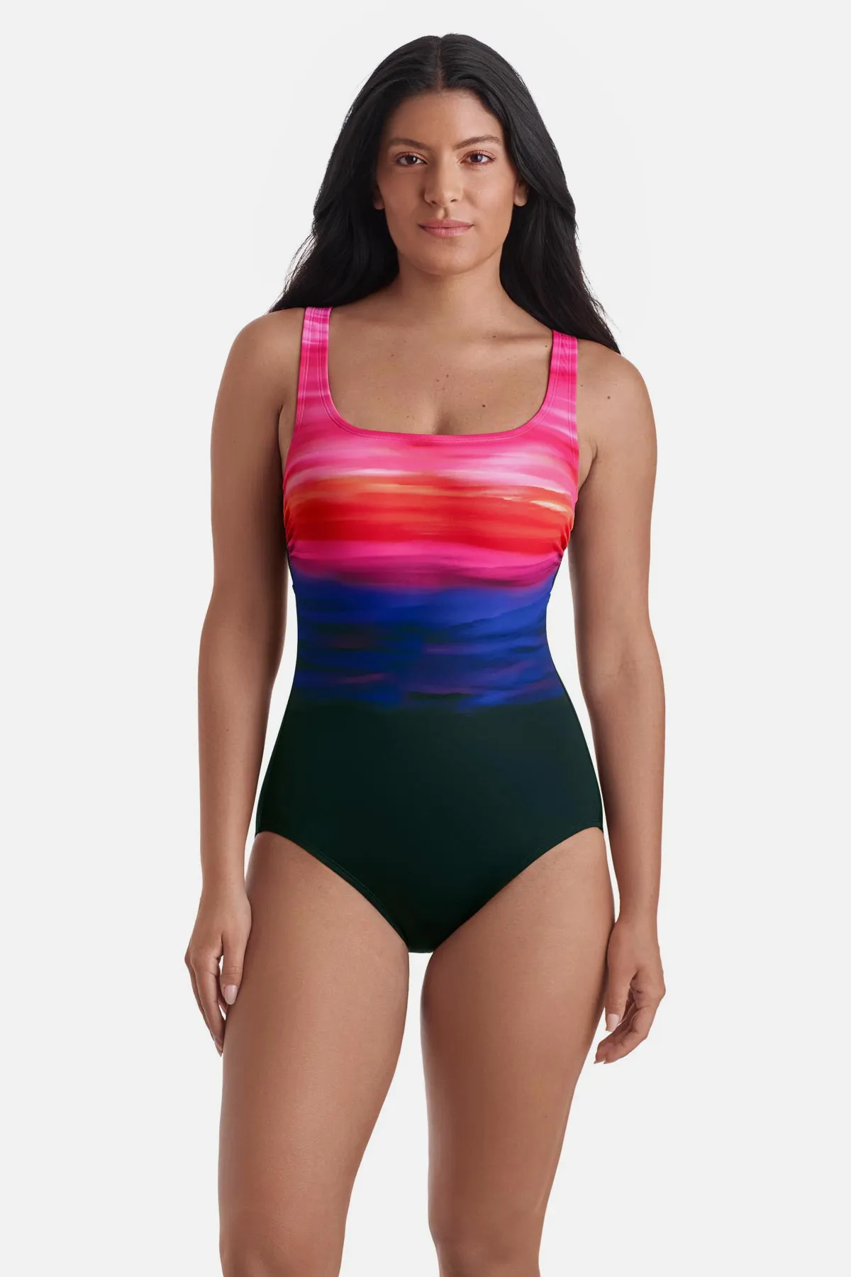 Scoopneck Tank W/ Adjustable Straps One Piece - Desert Horizon sold by Longitude