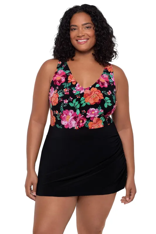 Plus Size Julie Swim Dress - Hothouse Garden made by Longitude