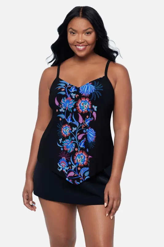 Hank Tankini Top - Whimsical Vines sold by Longitude