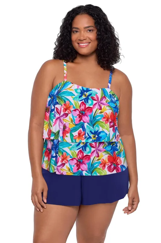 Plus Size Roxy Romper - Tropical Treasure sold by Longitude