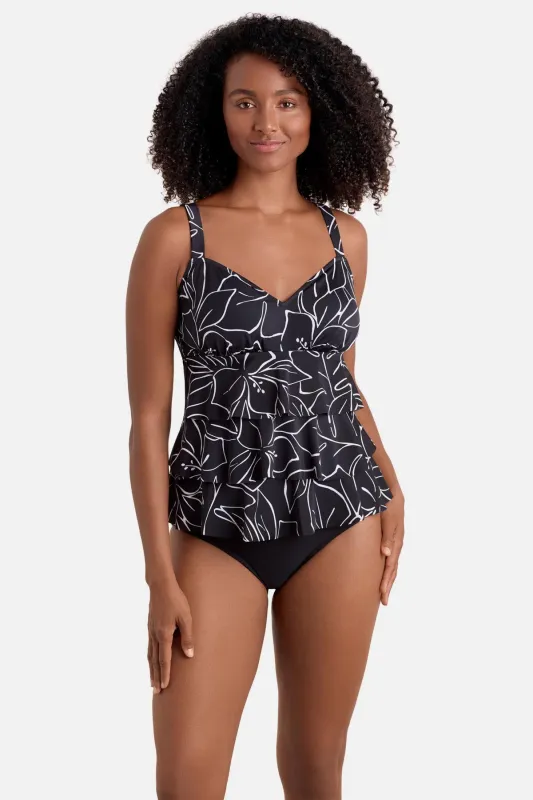 Triple Tier Tankini Top - Floraline made by Longitude