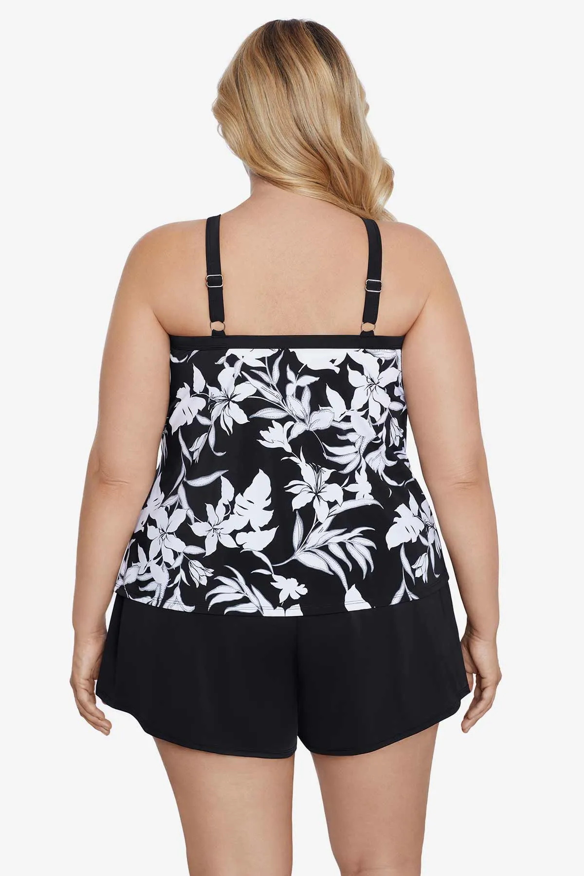 Plus Size High Neck Tankini Top Underwire Bra Back Nightshade sold by Longitude product image thumbnail 3