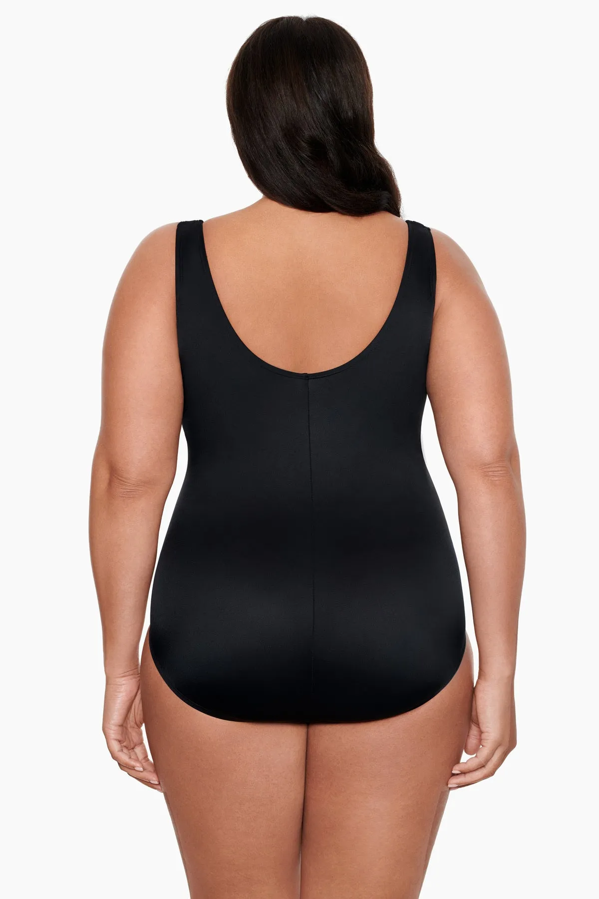 Plus Size Long Torso Tassel Ring Surplice One Piece - Private Party sold by Longitude product image thumbnail 3