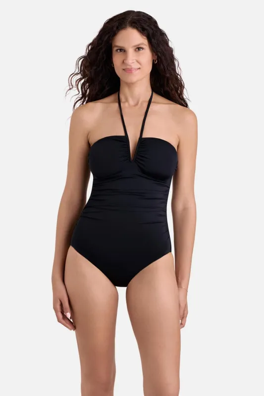Sutton V-Wire Bandeau - Black made by Longitude