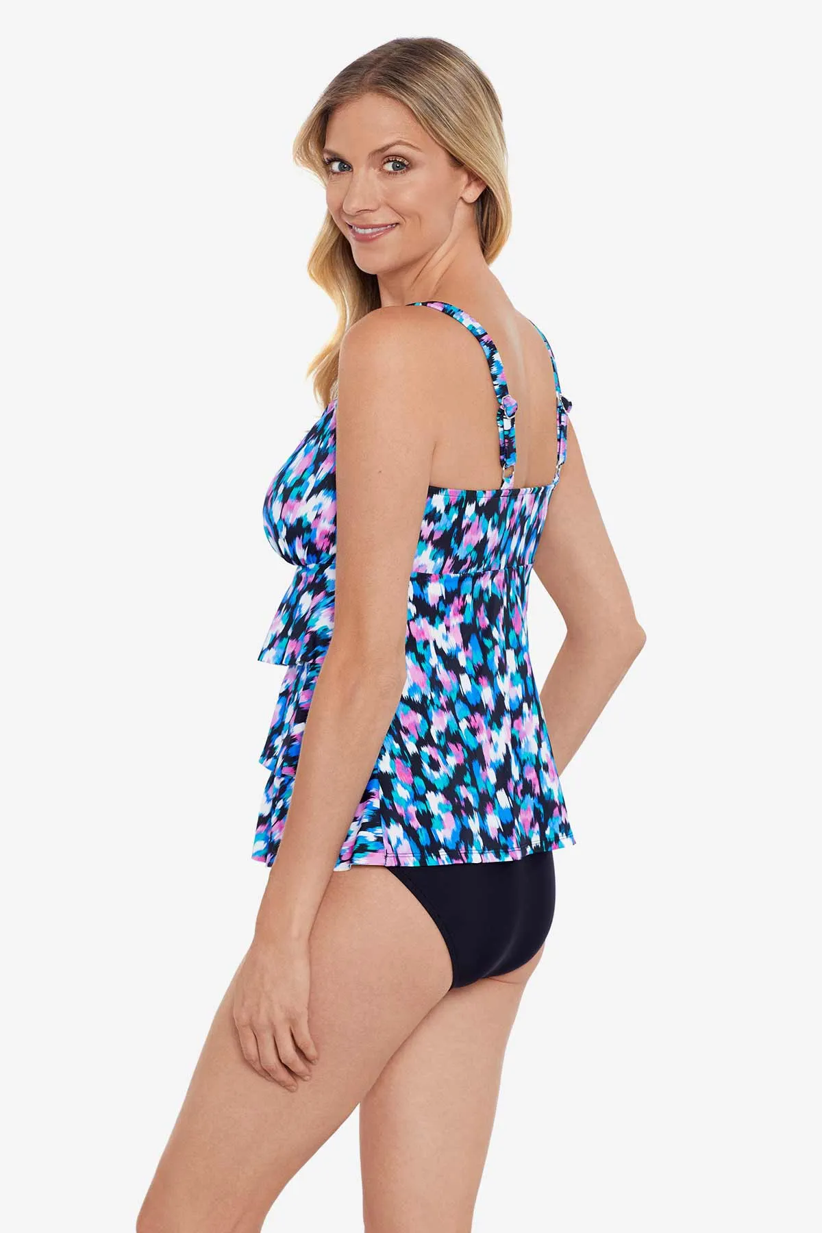 Triple Tier Tankini Top - Eternal Flame sold by Longitude product image thumbnail 2