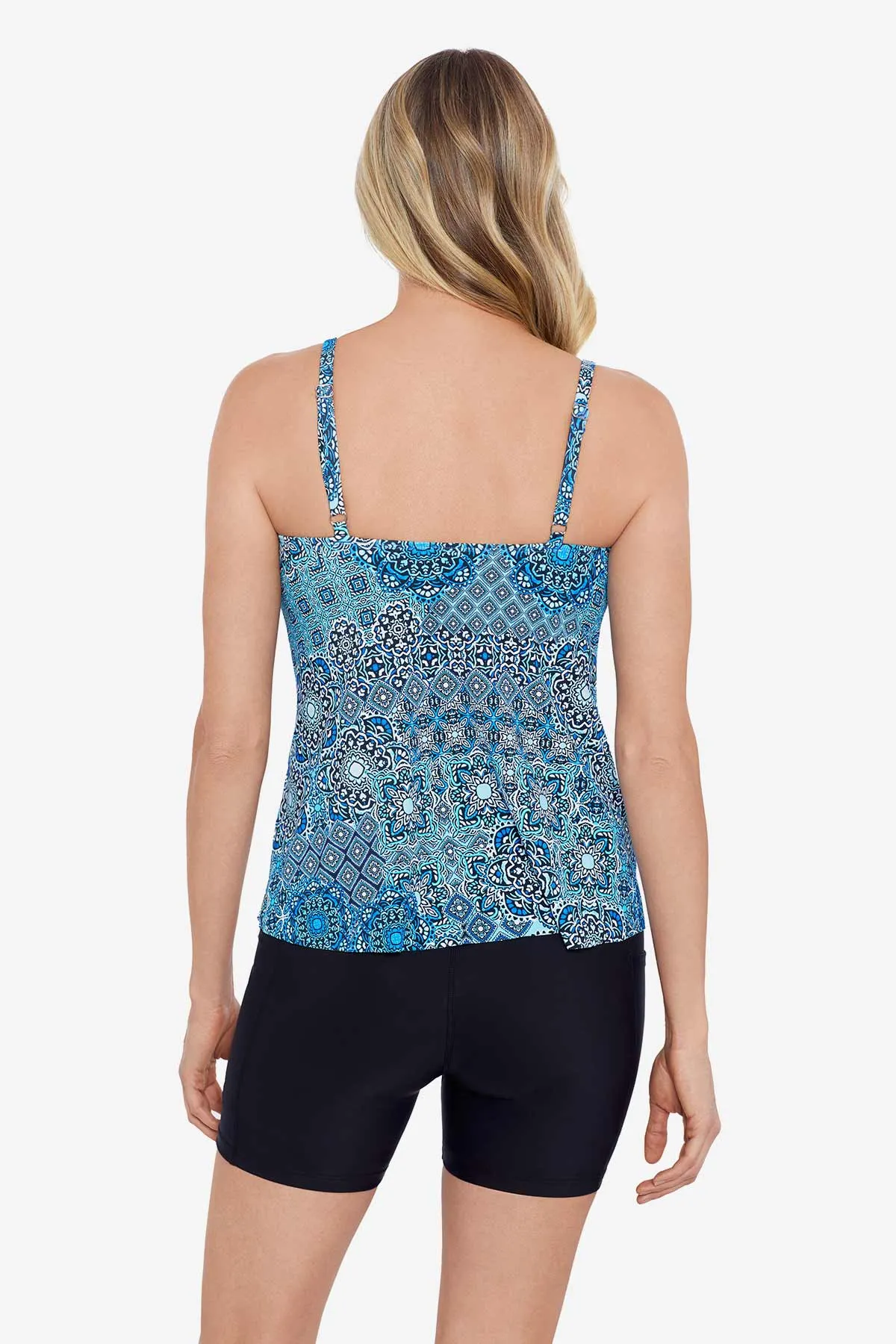 Side Ring Tankini Top - Back In Tile sold by Longitude product image thumbnail 3