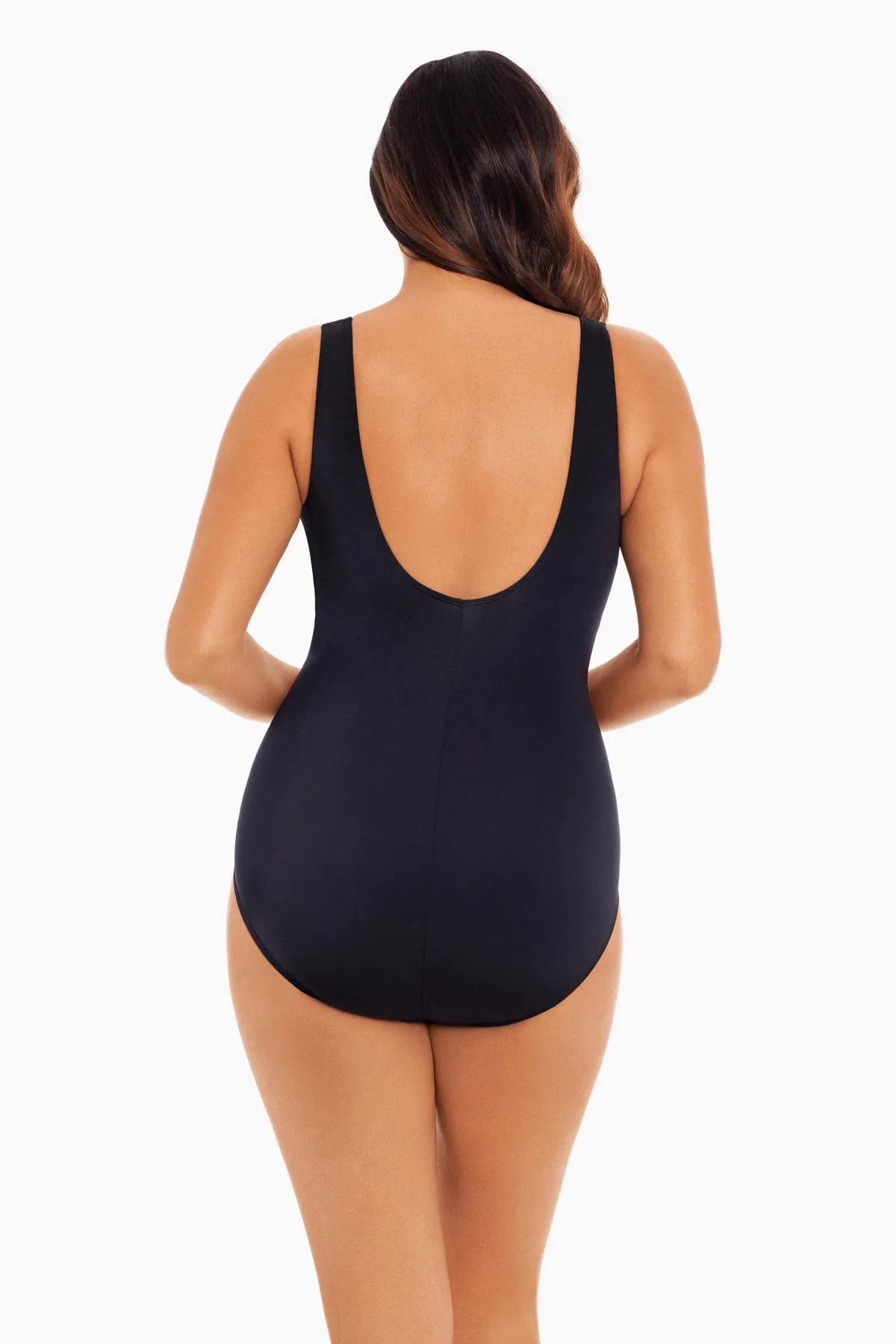 Sash Wrap Tank Long Torso One Piece Swimsuit Playing Koi sold by Longitude product image thumbnail 2