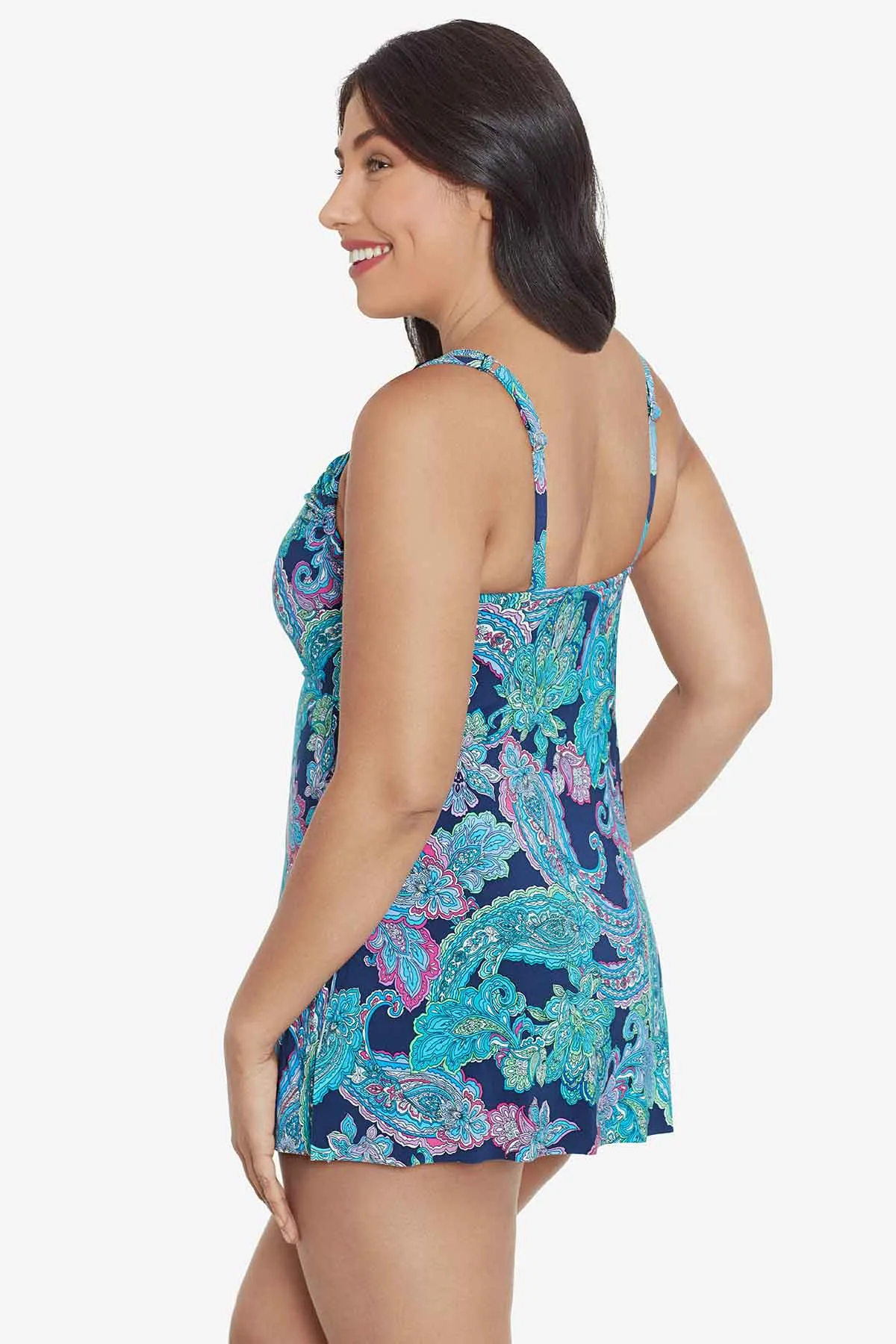 Brianna Swim Dress - Peaceful Paisley sold by Longitude product image thumbnail 3