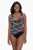 Plus Size Side Tie Surplice Swimsuit Off Set sold by Longitude