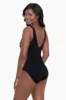 Plus Size Side Tie Surplice Swimsuit Off Set sold by Longitude