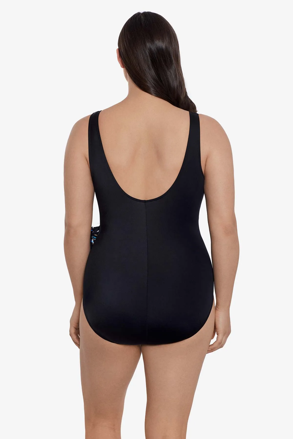 Side Tide Surplice Swimsuit Gold Leaf sold by Longitude product image thumbnail 3