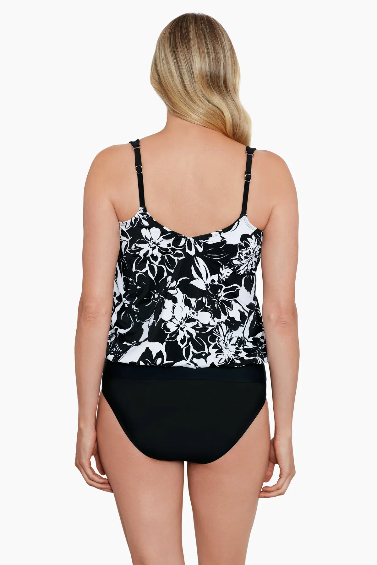 V-Neck Blouson Ring Tankini Top - Bloomfield sold by Longitude product image thumbnail 3