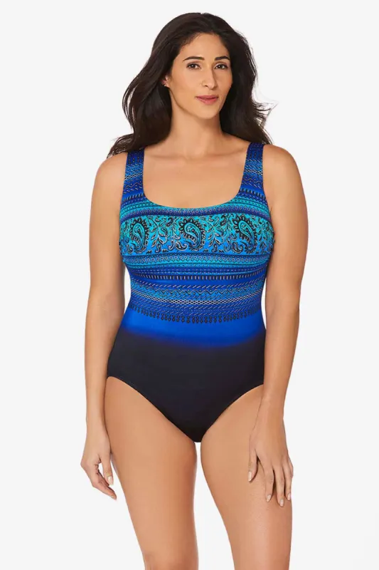 Paisley Park Long Torso Double X-Back One Piece sold by Longitude