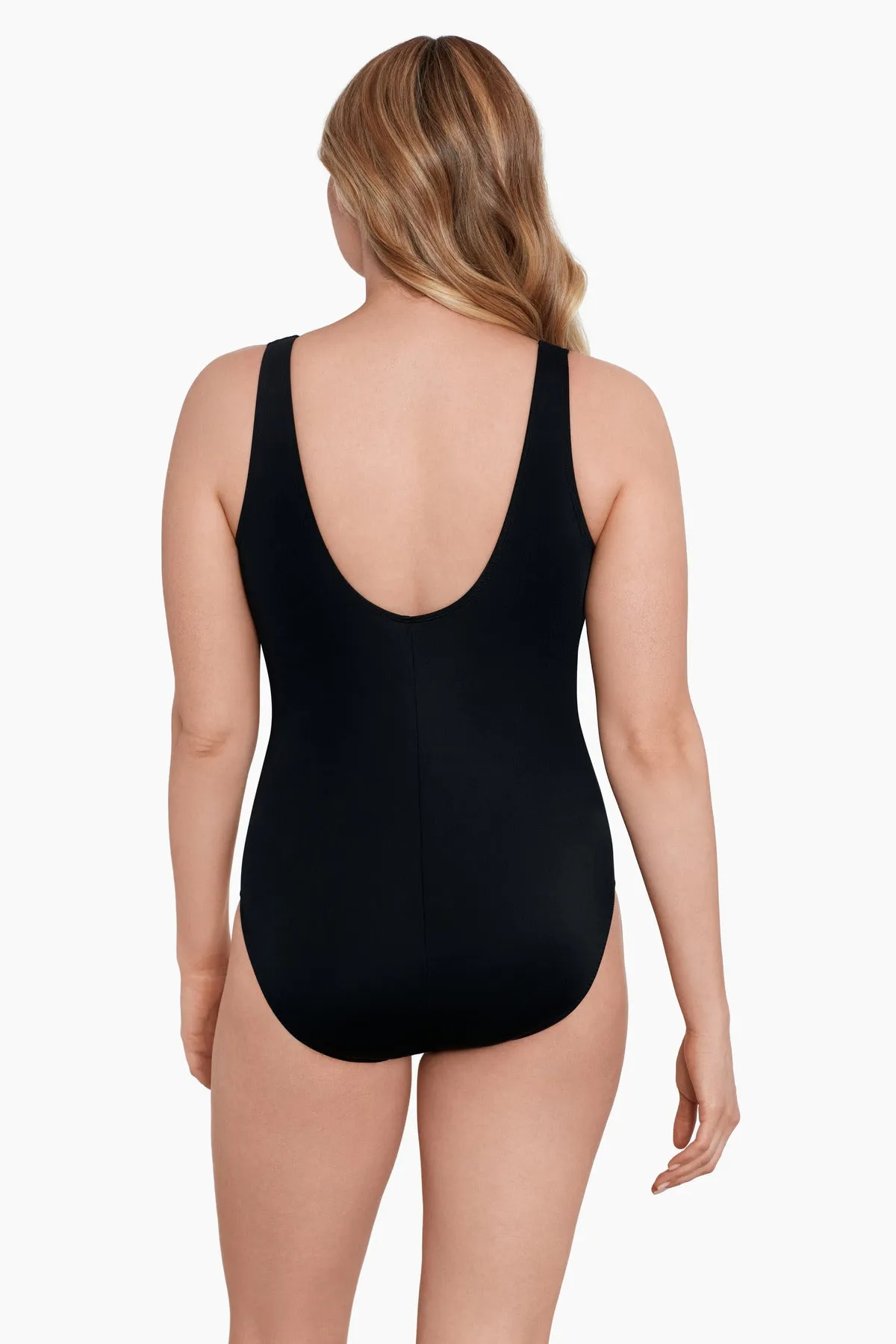 Long Torso Belted Surplice One Piece - Catcall sold by Longitude product image thumbnail 3