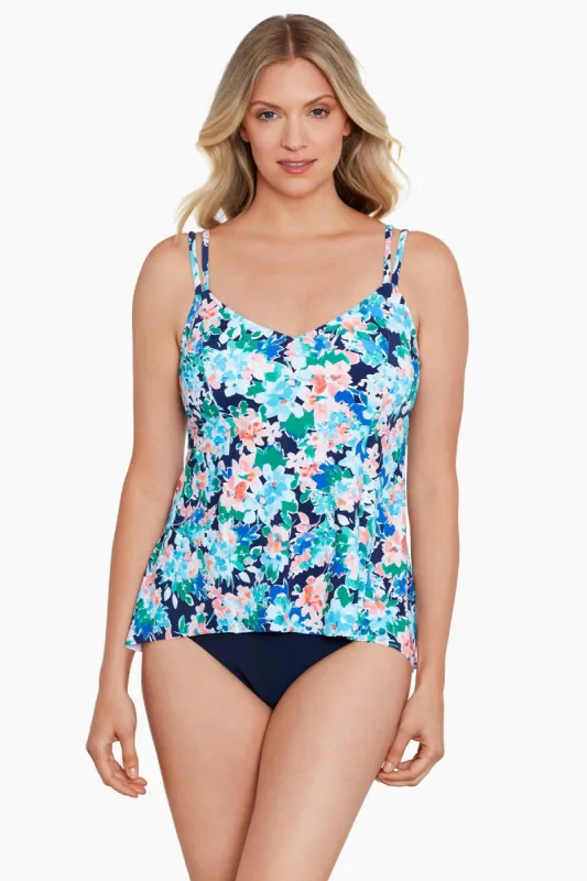 Princess Seam Hi-Lo Tankini Top Ditsy Days sold by Longitude