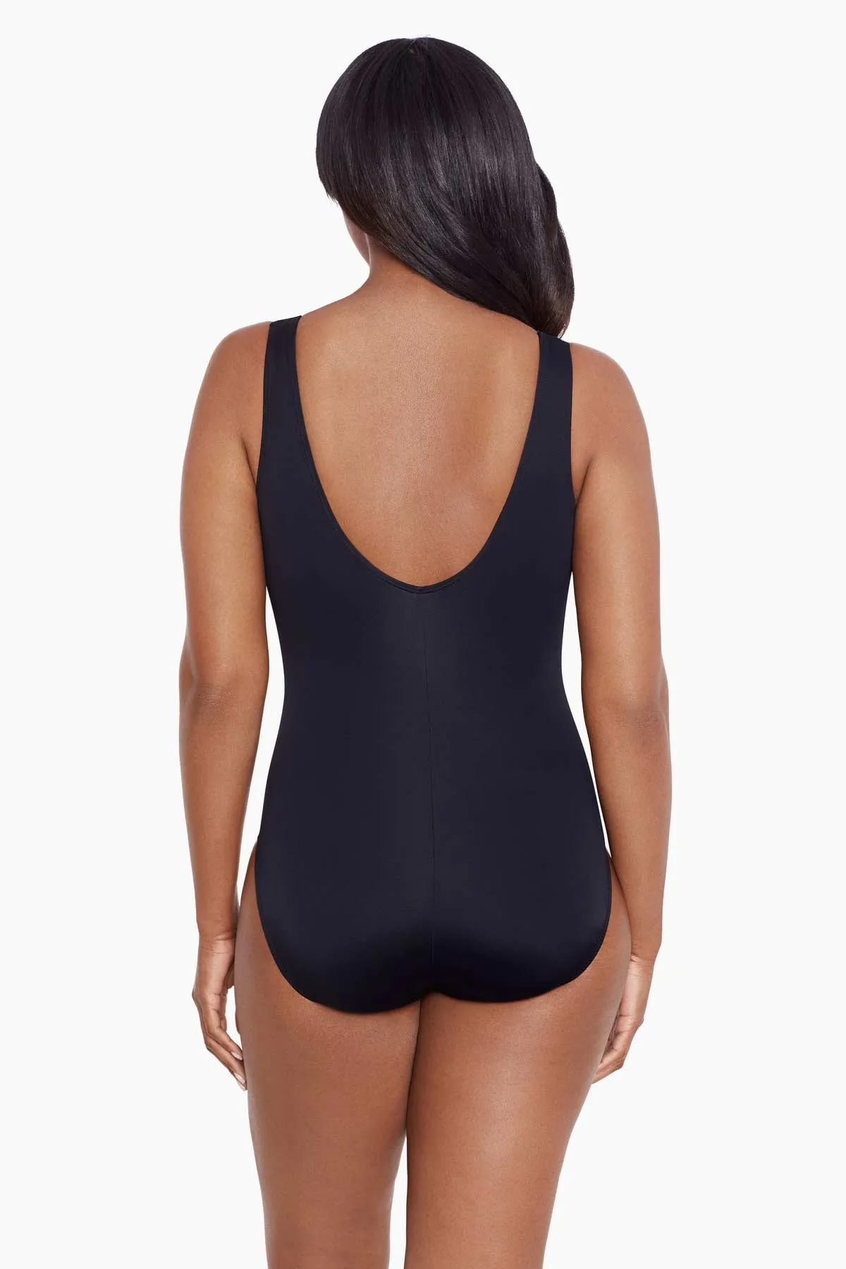 Long Torso Twist Pull Sash Tank One Piece - Infinite Shine sold by Longitude product image thumbnail 3