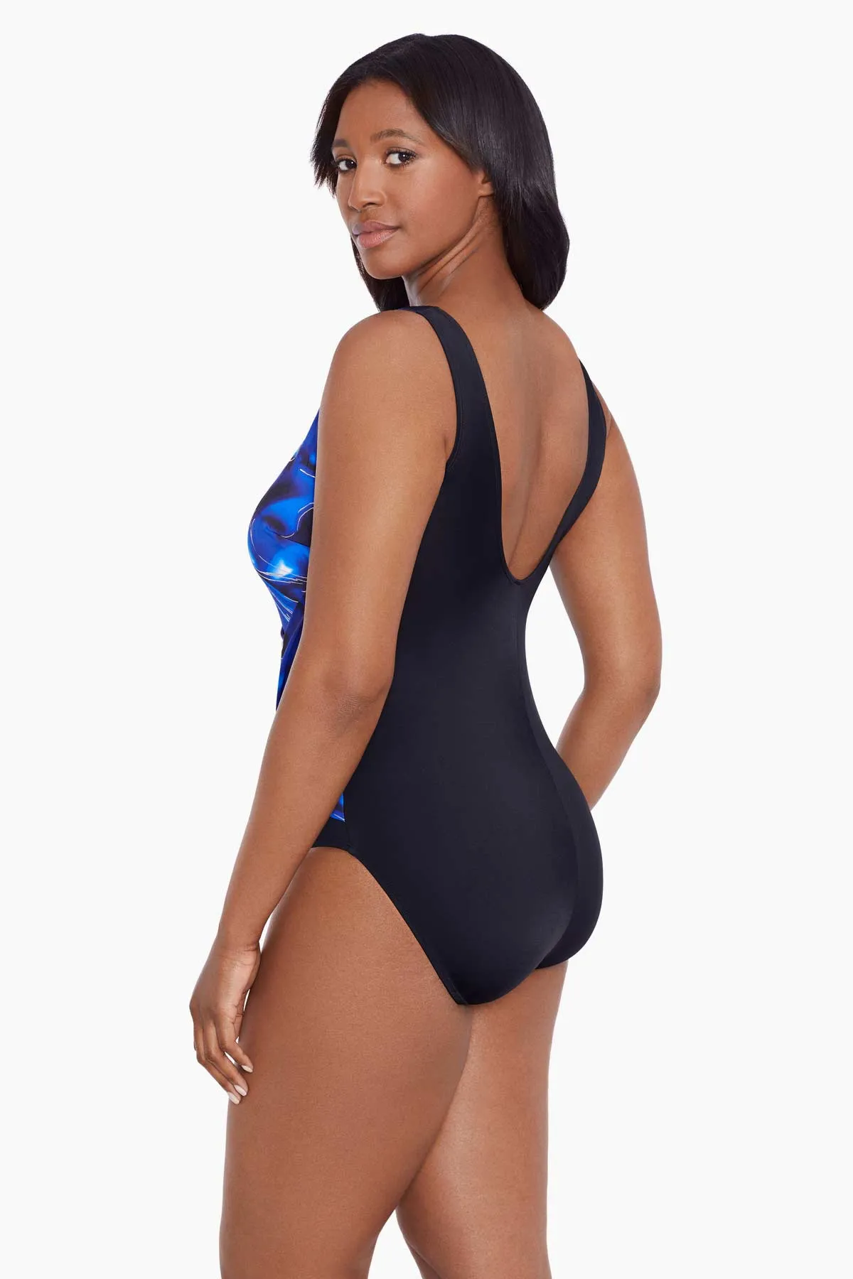 Long Torso Twist Pull Sash Tank One Piece - Infinite Shine sold by Longitude product image thumbnail 2