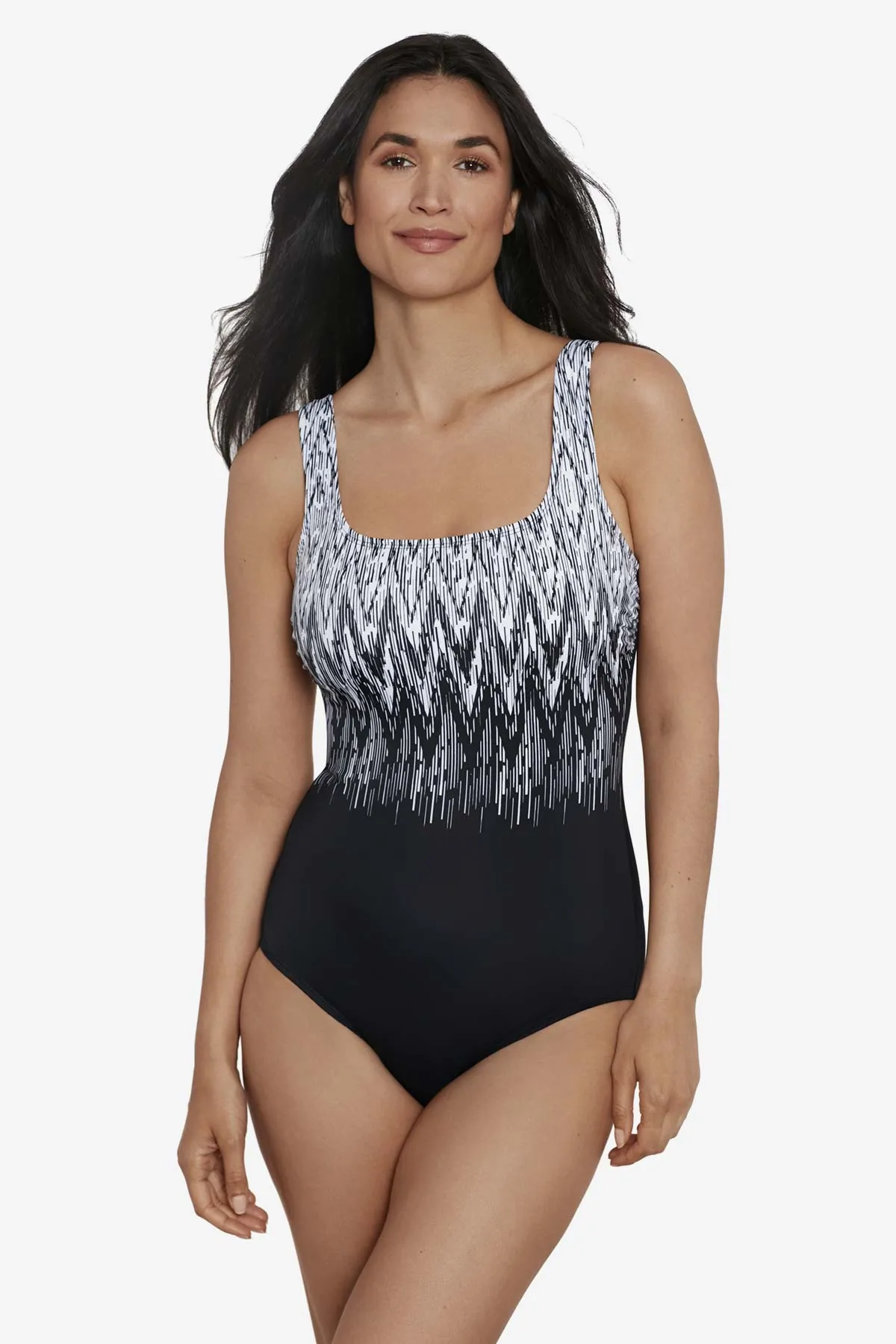 Scoop Neck One Piece - Sharp Therapy sold by Longitude