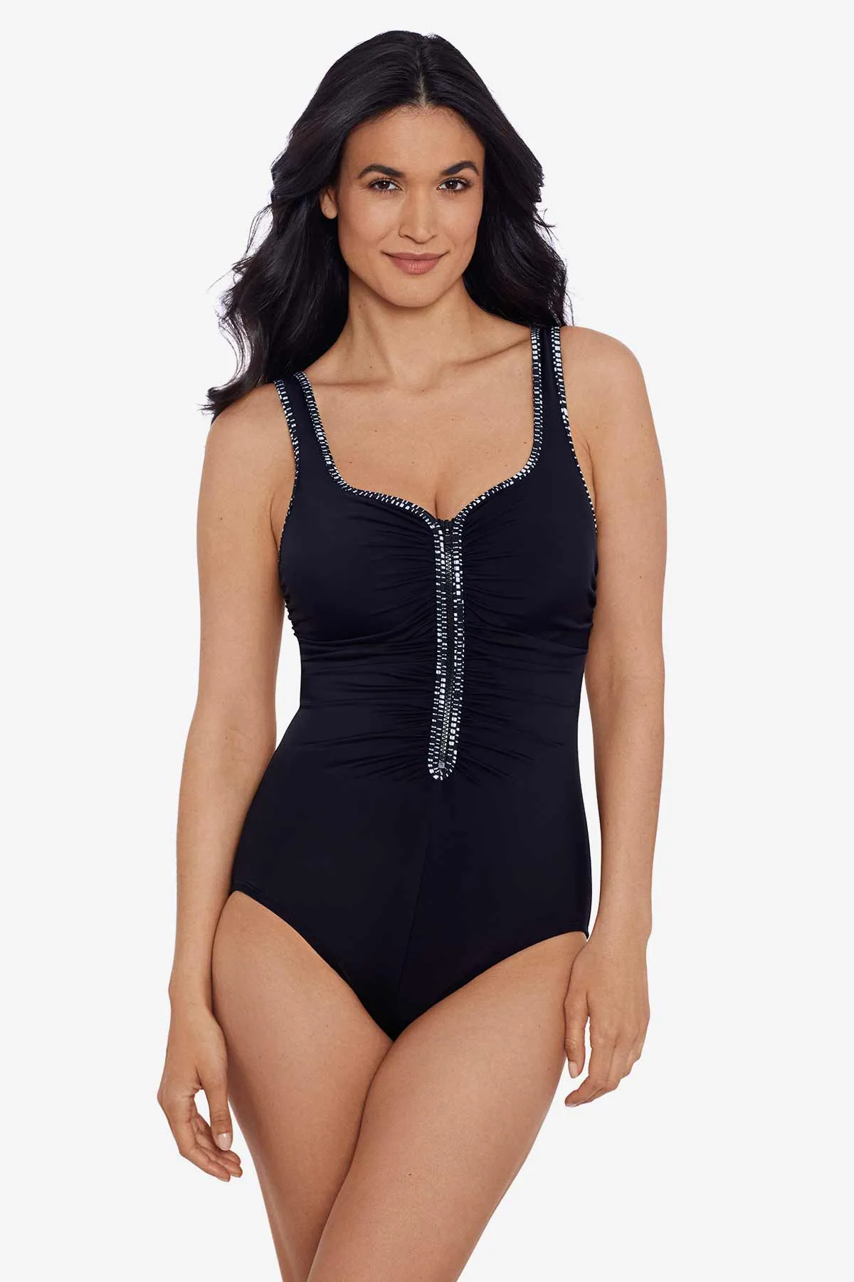 Zip Tank One Piece - Binded Edge sold by Longitude