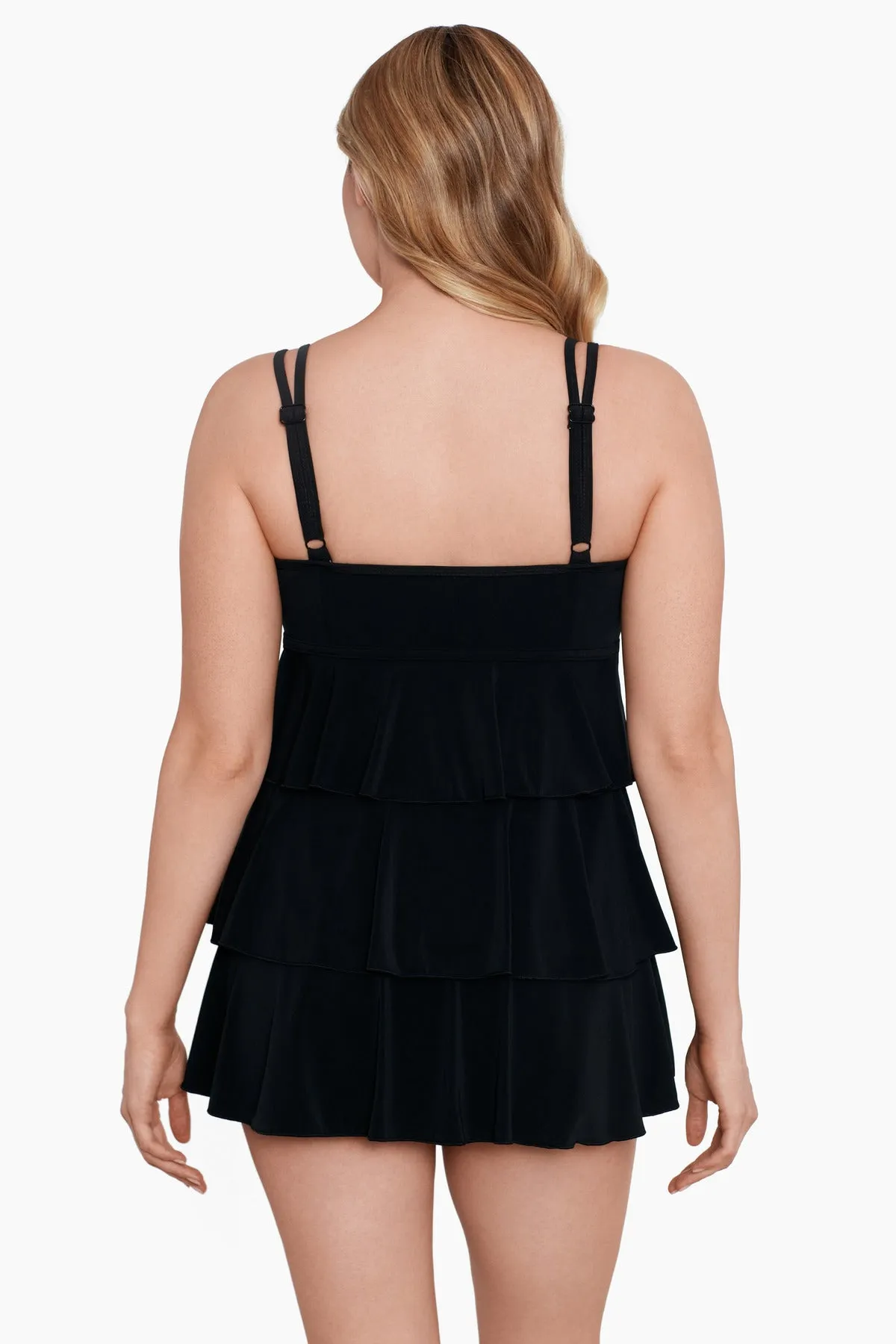 Long Torso Triple Tier Swim Dress - Night Gala sold by Longitude product image thumbnail 3