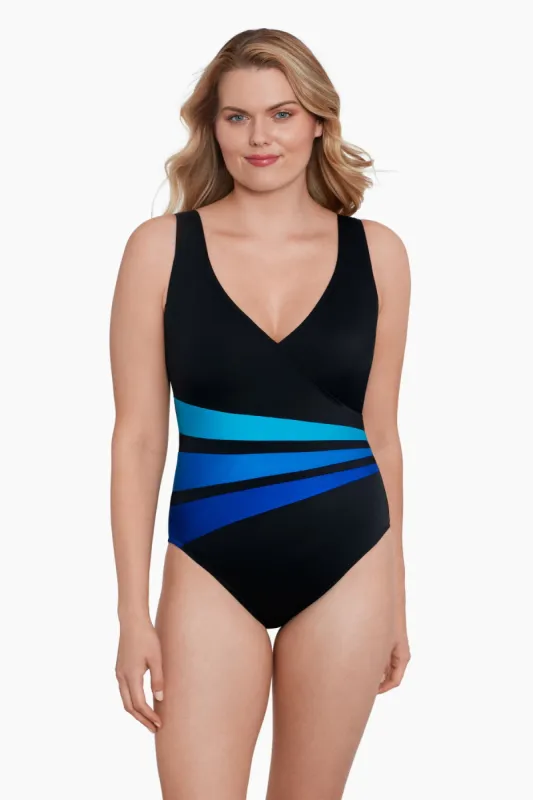 Long Torso Faux Surplice Tank - Private Party sold by Longitude