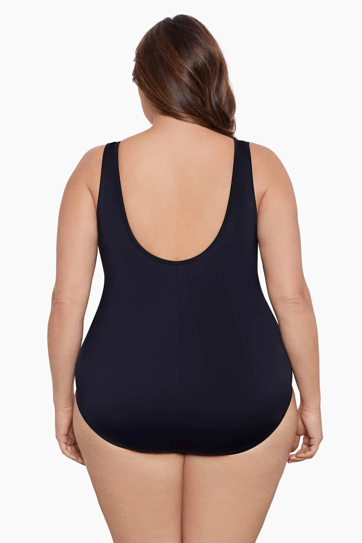 Madison Square Plus Size Long Torso Faux Surplice One Piece sold by Longitude product image thumbnail 3