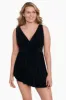 Long Torso Goddess Flyaway Swim Dress - Night Gala sold by Longitude
