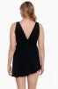 Long Torso Goddess Flyaway Swim Dress - Night Gala sold by Longitude