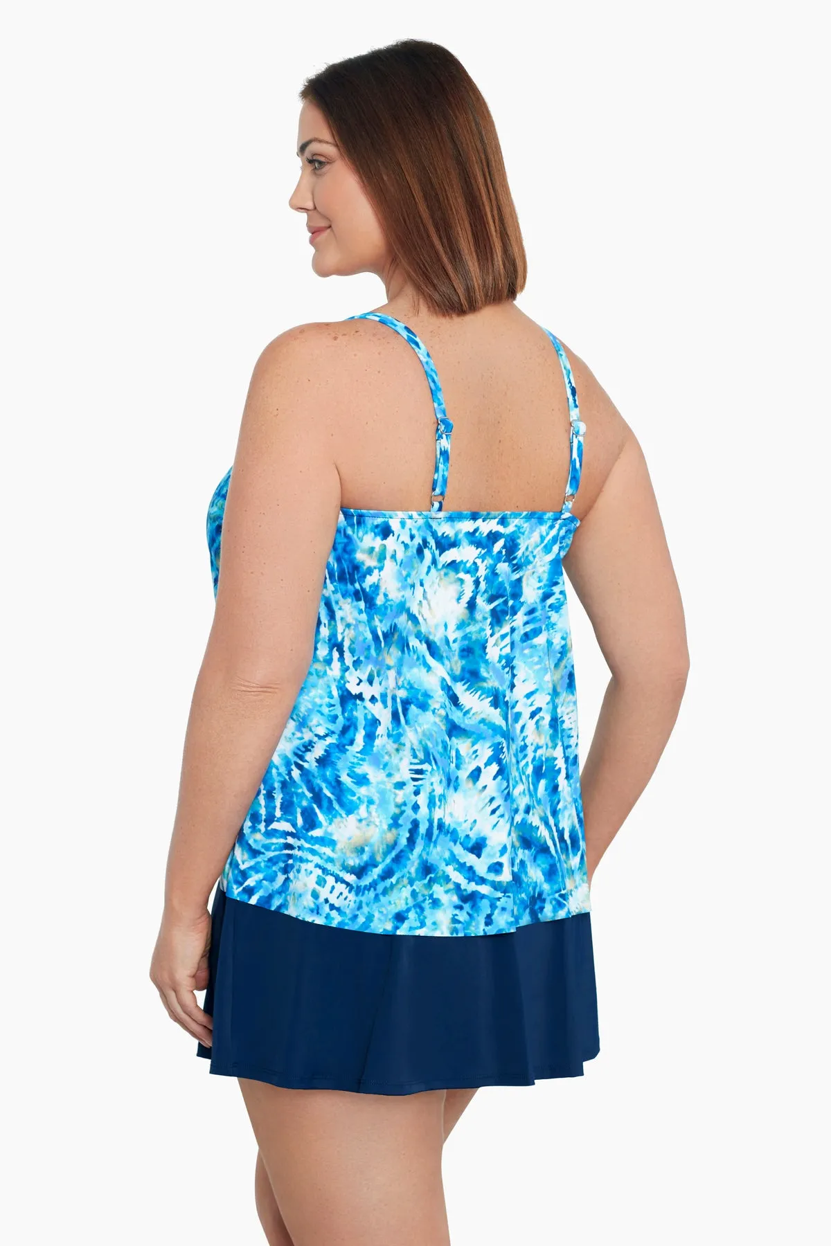 Plus Size Side Ring Tankini Top - Wishy Washy sold by Longitude product image thumbnail 2