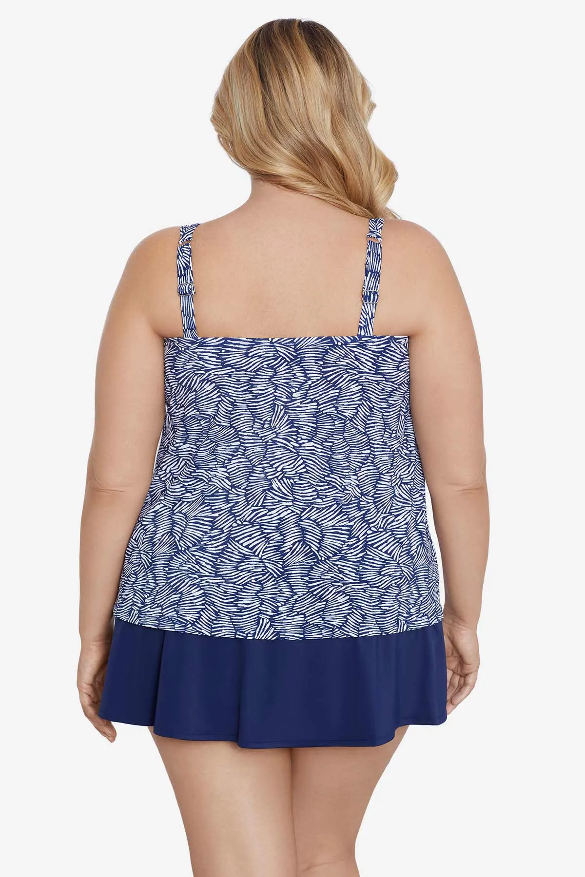 Plus Size Handkerchief Hem Tankini Top - Shifting Shapes sold by Longitude product image thumbnail 3