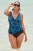 Ruffle Surplice Long Torso Swimsuit Petals Apart sold by Longitude