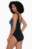 Ruffle Surplice Long Torso Swimsuit Petals Apart sold by Longitude