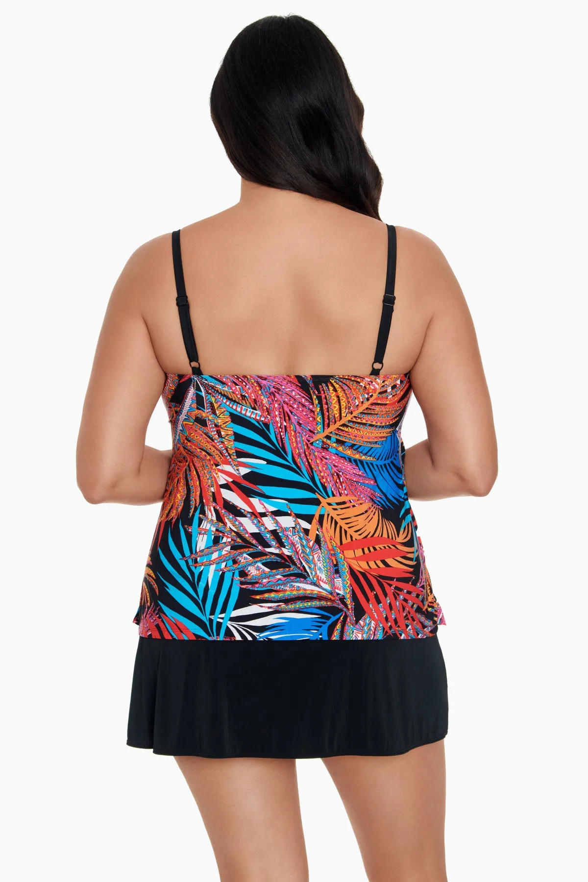 Long Torso Ruffle Faux Skirtini - Jungle Boogie sold by Longitude product image thumbnail 3