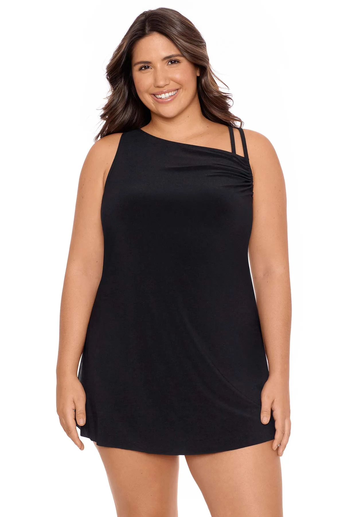 Plus Size Brianna Swim Dress - Black sold by Longitude