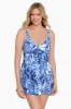 Bow Front Swim Dress - In My Blues sold by Longitude