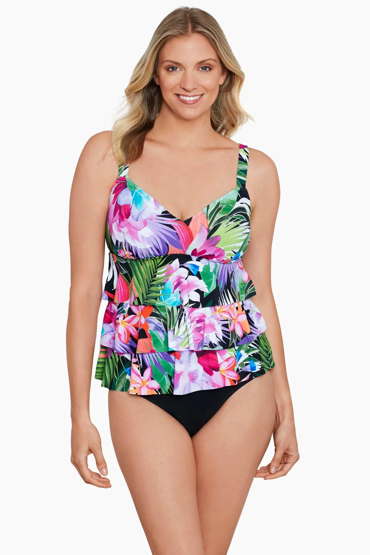 Triple Tier Tankini Top - Lush Life sold by Longitude