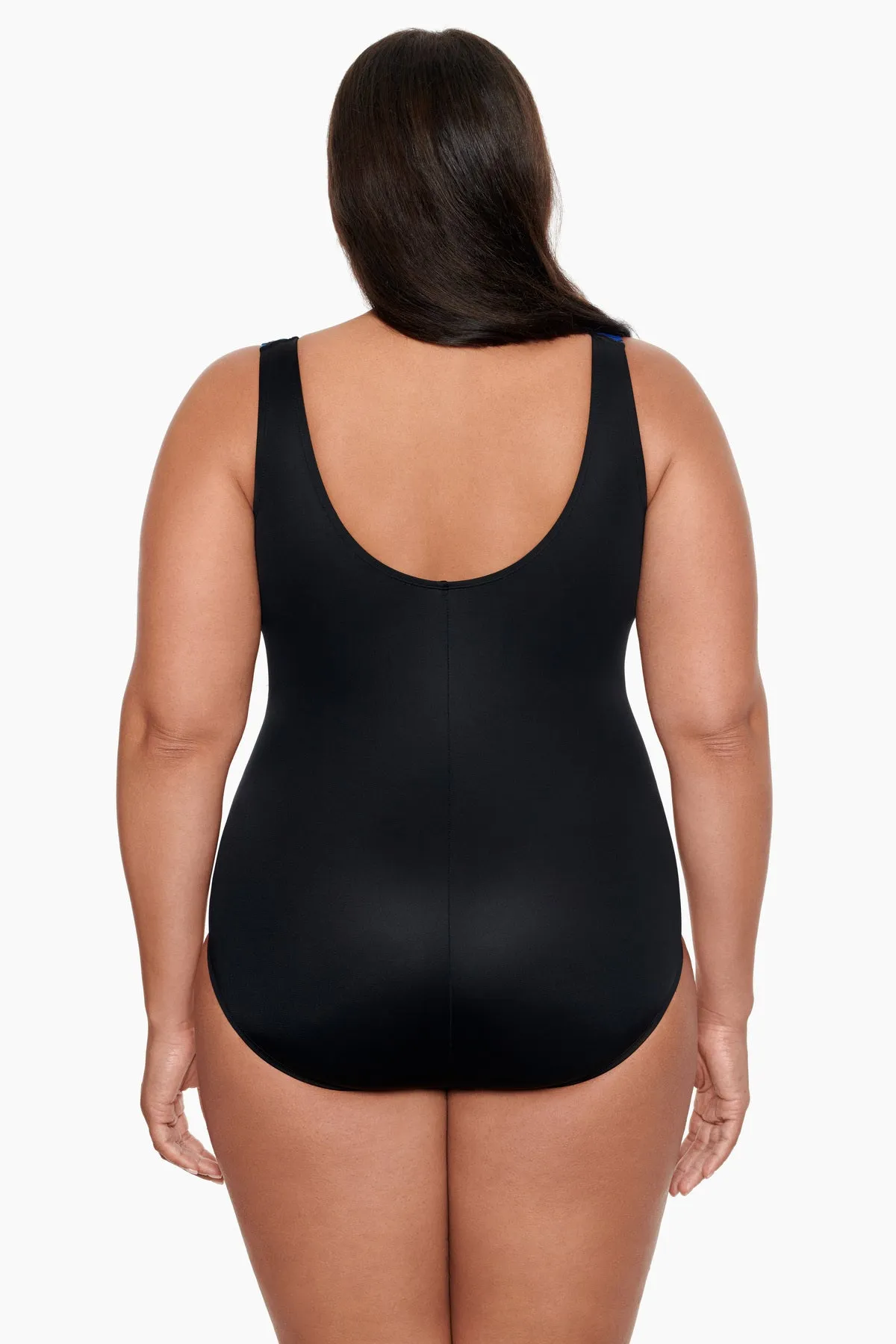 Plus Size Ruffle Surplice Long Torso One Piece Swimsuit Toucan Play sold by Longitude product image thumbnail 3