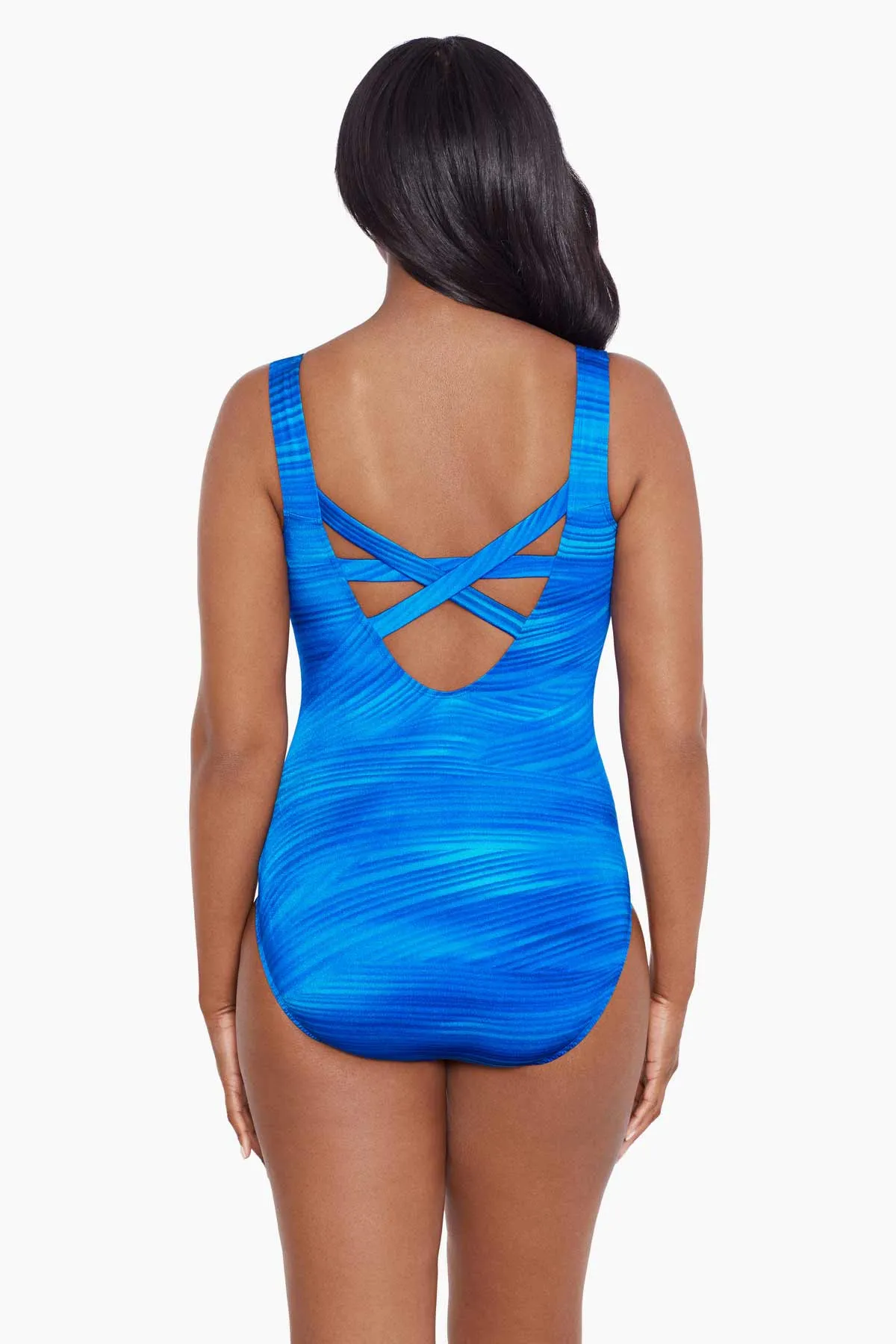 Long Torso Butterfly Back One Piece - Virtual Wave sold by Longitude product image thumbnail 3