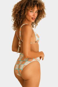 Retro High Cut Cheeky Swim Bikini Bottom - Daisy Dukes sold by Lord & Taylor
