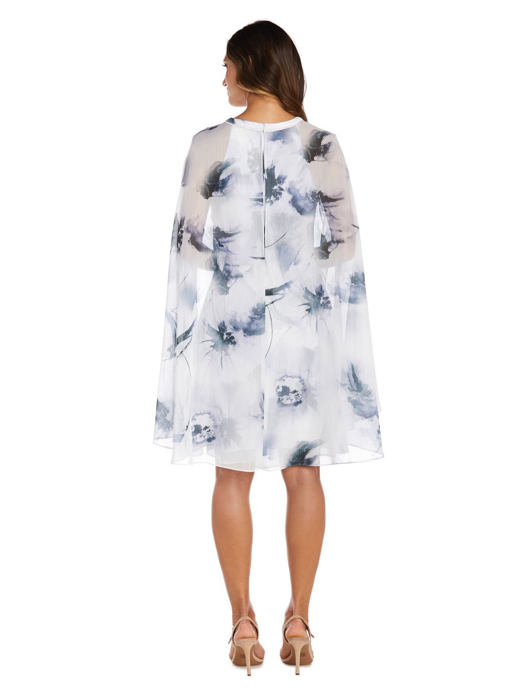 Chiffon Cape Dress with Rhinestone Detail sold by Lord & Taylor product image thumbnail 2