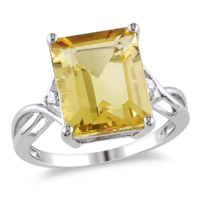 Citrine and White Topaz Ring sold by Lord & Taylor
