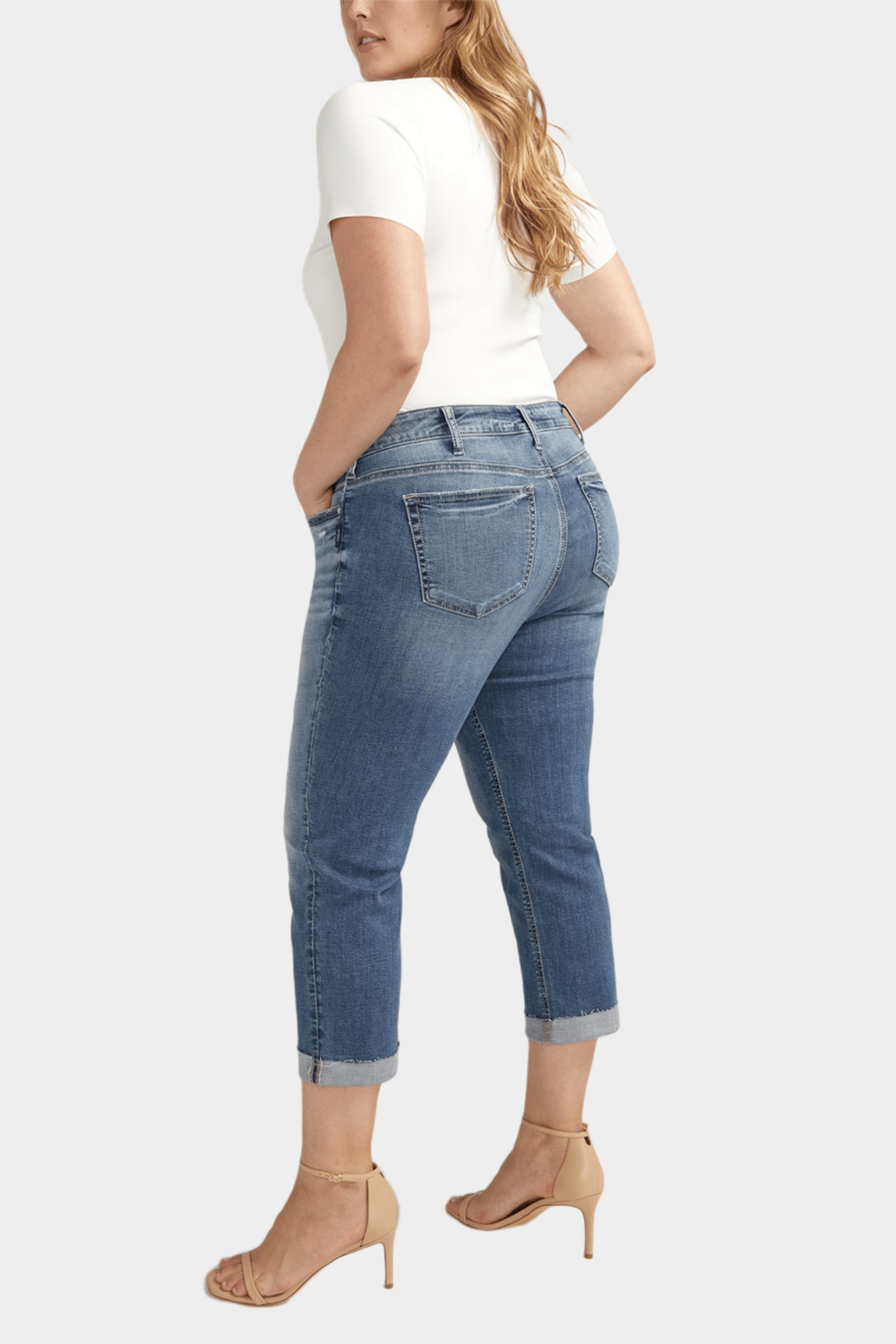 Plus Size Elyse Mid Rise Comfort Fit Capri sold by Lord & Taylor product image thumbnail 3